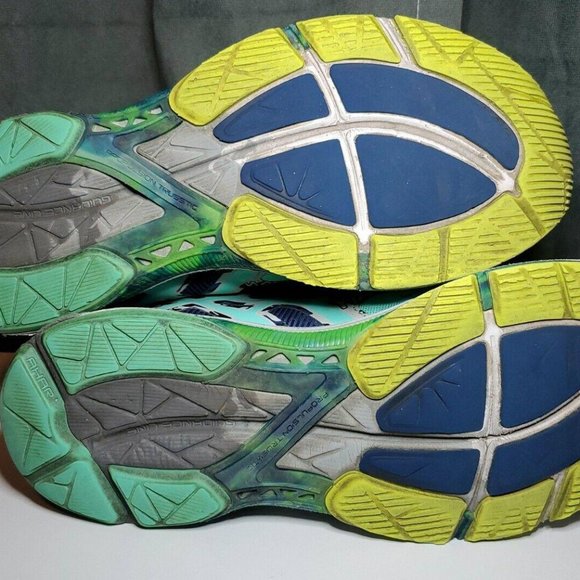 ASICS Gel-Noosa Tri 10 T530N Indigo Blue Aqua Mint Running Shoes Mens 7 - Picture 6 of 9